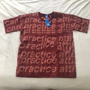 NWT:: Adidas shirt sleeve sweater top Size Large